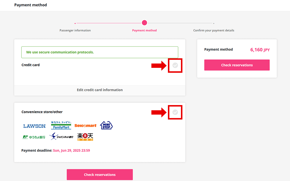 Enter Payment Information