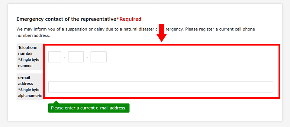 The representative and the subscriber are different