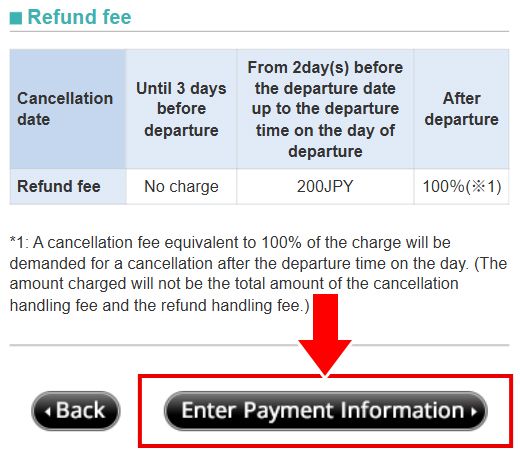 How to change ferry booking