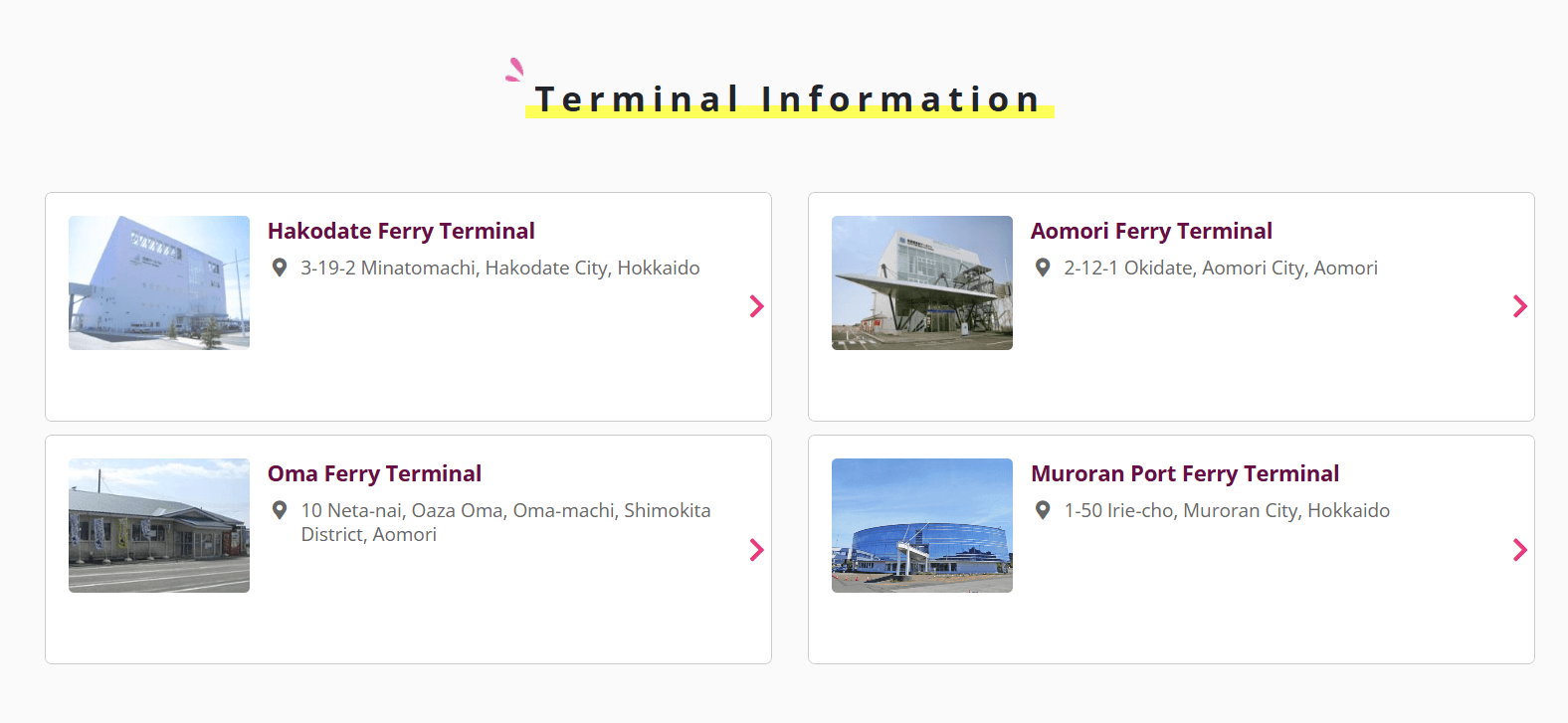 Confirm Your Boarding Location