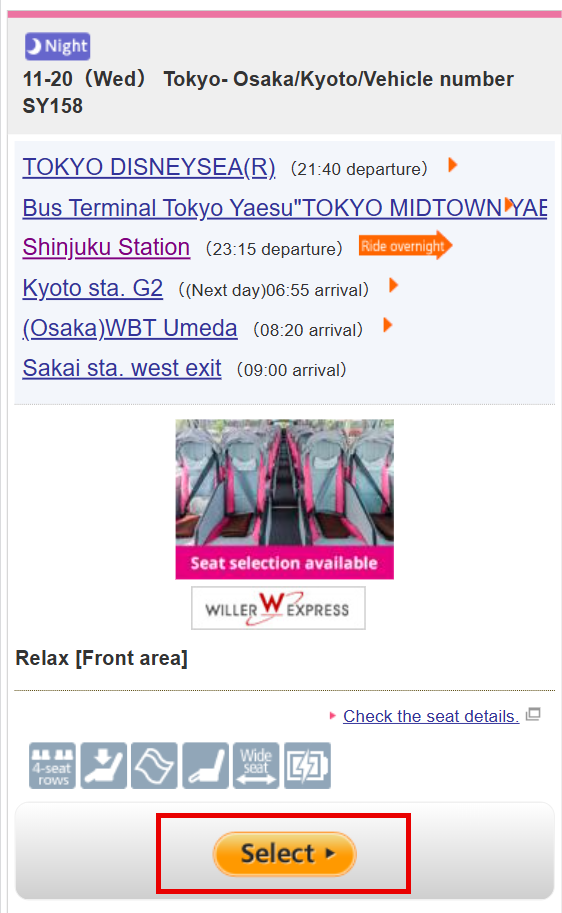 How to book a bus with Japan Bus Pass