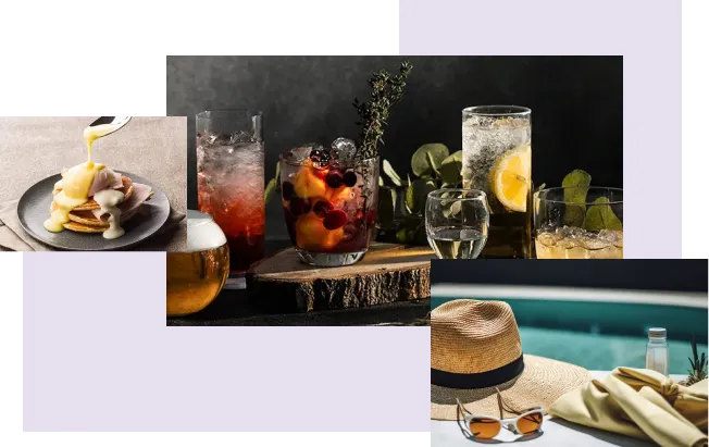 メルキュールの提供ドリンク、やお食事