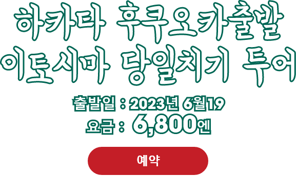 1-DAY 이토시마・이치란 당일치기 투어