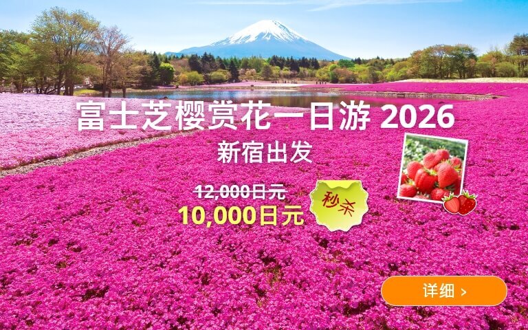 【东京出发】富士芝樱祭赏花一日游 