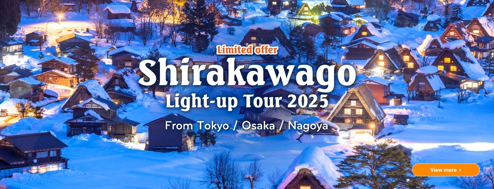 Shirakawago light up tour 2025