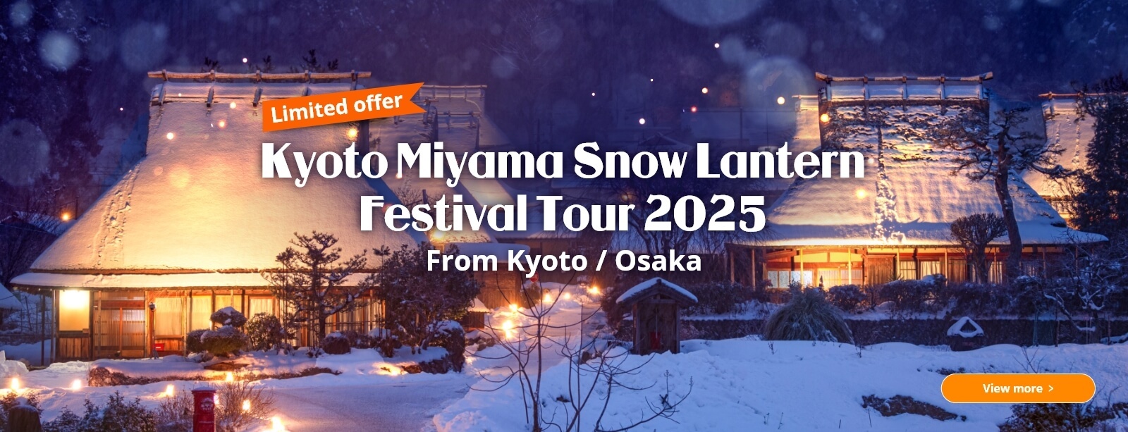 Kyoto Miyama Snow Lantern Festival Tour 2025