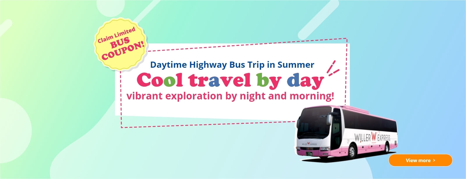 Daytime Bus Coupon Campaign