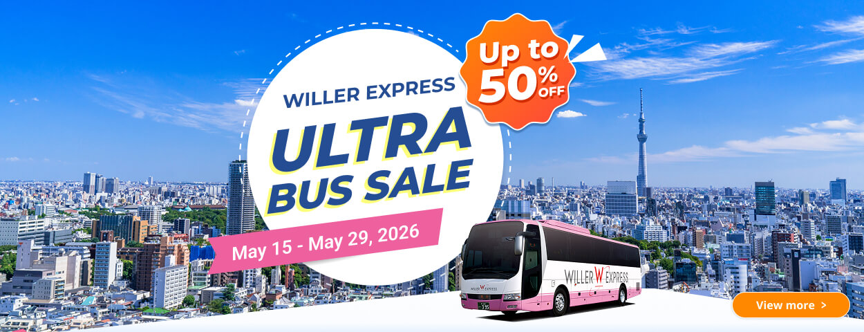 Up to 50% OFF! WILLER EXPRESS Ultra Bus Sale