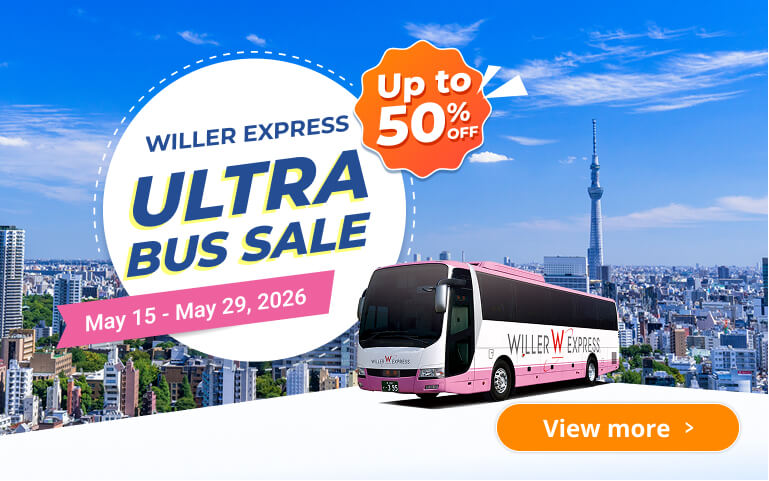 Up to 50% OFF! WILLER EXPRESS Ultra Bus Sale