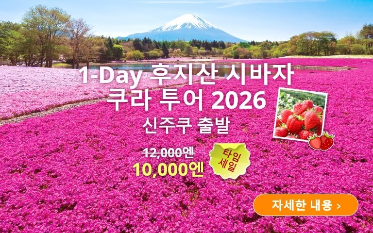 [도쿄출발] 1-Day 후지산 시바자쿠라 투어