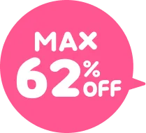 MAX 62%OFF