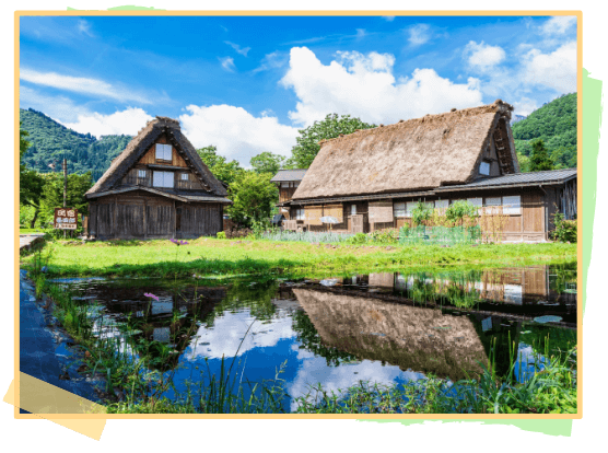 Làng cổ Shirakawa vào mùa hè