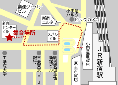 ウィラーステーション新宿地図